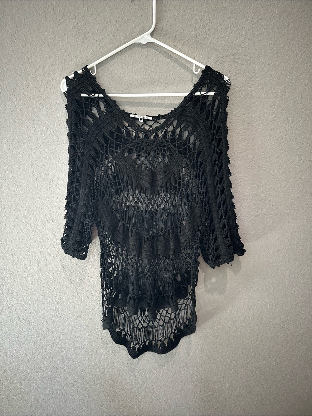 Wildfox swim crochet tunic cover up GUC